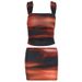 Women Rainbow Print Two Piece Set Sexy Fashion Spaghetti Strap Crop Top Bodycon Mini Skirt Casual Party Dress Outfit_ecoleips.com