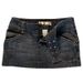 Y2k Low-Rise Denim Mini Skirt - Distressed Retro Cross-Tie Front Skirt For Women, Grunge Aesthetic Versatile Grunge Colorway_ecoleips.com