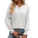 Women's Autumn Collection: Loose-Fitting V-Neck Tops And T-Shirts For Versatile Styling_ecoleips.com