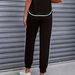 Women's Color Block Trim Casual Suit European American Style Simple Loose Fit Short Sleeve for Spring Summer Autumn_ecoleips.com