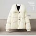 Big Fur Collar Cotton-padded Coat For Women's New Winter Loose Wear With Down Cotton Jacket_ecoleips.com