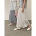 ForloveNancy Summer A-Line Polyester Pencil Skirt - High Waist Office Skirt With Elegant Drape, Comfort Stretch_ecoleips.com