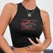 Women's Clothing Cowboy Retro Pattern Countryside Hot Girl Vest_ecoleips.com