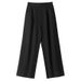 Suitable For All Seasons Summer New Korean Style Socialite Cotton Linen Nine-point Wide-leg For Women Loose Slimming Thin Casual Pants_ecoleips.com