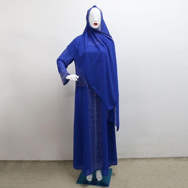 Women’s Clothing Hot Diamond Chiffon Robe Party Sparkling Dress Dress_ecoleips.com