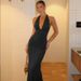 European And American Style Women's Clothing 2025 Summer New Solid Color Sleeveless Sexy V-neck Halter Neck Strapless_ecoleips.com