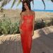 European And American Style Cross-border New Dress, Fashionable And Sexy Slim Mesh Stitching Tube Top Hollow Perspective Long Dress Women_ecoleips.com