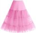 Boneless Wedding Dress Mesh Petticoat Violent Colorful Underskirt Puffy Tutu Half Skirt_ecoleips.com