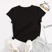 Women's Clothing Women's Fashion Set Long Pants T-Shirt Short Sleeve Clothing For Formal & Casual For Women_ecoleips.com
