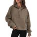 2025 Hot-Selling European And American Style Autumn Winter New Hooded Zipper Thickened Sweatshirt Top_ecoleips.com