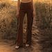 Western Fringe Bell Bottom Pants For Women – Vintage Suede Flared Trousers (Polyester, Mid-Rise, Boho Chic, S-Xxl)_ecoleips.com