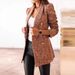 2025 Independent Station Wish Autumn Winter Long Sleeve Double-Breasted Suit Collar Slim Fit Plaid Small Coat_ecoleips.com