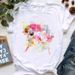 European And American Cross-border Foreign Trade Clothing, Parrot Pattern Round-neck Printed Women's Short-sleeve_ecoleips.com