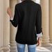 Women's Blazer - Slim Fit Stretch Button-Up Jacket With Roll-Up Sleeves, Office To Casual Blazer For Women_ecoleips.com