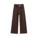Women's Straight-leg Jeans, New Autumn 2025 Fashion, Korean Style Slimming Loose Wide-leg Pants, Women's Model A7571_ecoleips.com