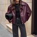 Women’s Vintage-Inspired Bomber Jacket – Premium Faux Leather With Retro Silhouette | Lightweight Spring Outerwear For Casual & Streetwear_ecoleips.com