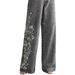 Heavy Embroidered Stretch Denim Pants – Retro High-Waisted Flared Jeans For Women_ecoleips.com