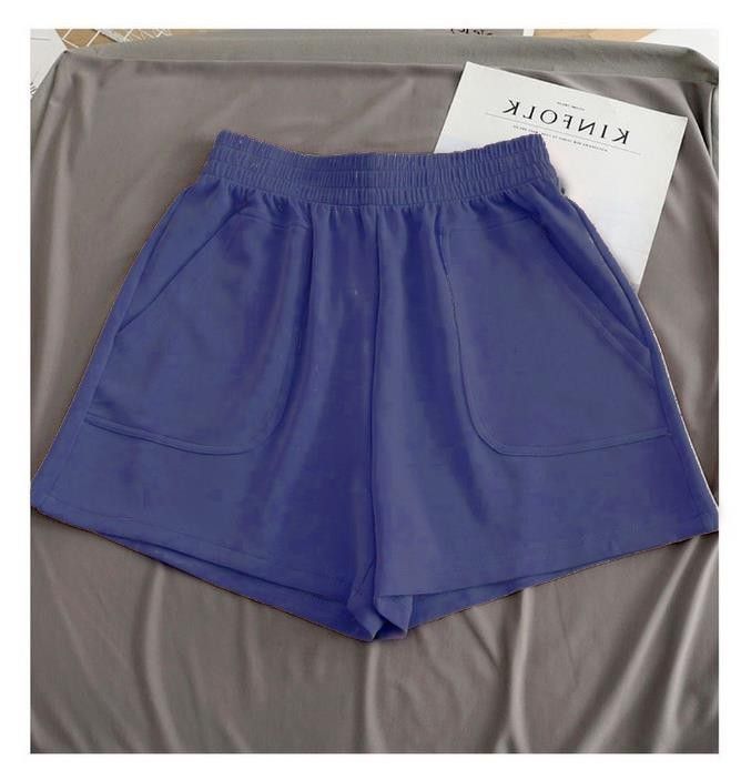 Women's Clothing Sports Shorts Women's High Waist Loose Slim Wide Leg Pants Solid Color Cotton Casual Pants Trendy_ecoleips.com