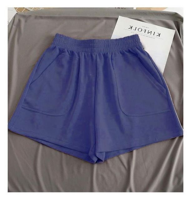Women's Clothing Sports Shorts Women's High Waist Loose Slim Wide Leg Pants Solid Color Cotton Casual Pants Trendy_ecoleips.com