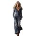 Women's Long Sleeved Denim Jumpsuit Casual Elegant Fashion American Style Washed Jumpsuit For Spring/Autumn Summer_ecoleips.com