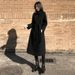 Women’s Double-Faced Wool Coat – Slim-Fit Long Trench Coat With Peak Lapel & Double Breasted Buttons | S/M/L_ecoleips.com
