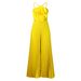 Women's Clothing Summer Halter Neck Three Dimensional Flower Solid Color Wide Leg Large Size Fo Jumpsuit_ecoleips.com