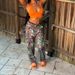 Women's Clothing Autumn New Fashion Leaf Print Straight High Waist Multi Color Overalls_ecoleips.com