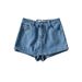 WS9101 22 Women's Sexy Anti Exposure Washed Denim Mini Skirt/Pants European American Fashion Summer New Arrival_ecoleips.com