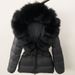 New Foreign Trade Hot Style Short Women's Real Fox Fur Collar Down Jacket Thickened Slim Waist Fur Down Jacket_ecoleips.com