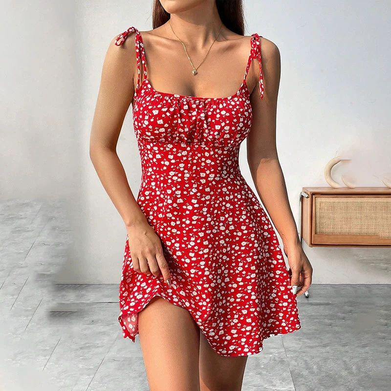 Women's Clothing New Sweet Waist A Line Short Skirt Loose Slimming Casual Dress_ecoleips.com