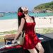 Aria Basics 2025 New Conservative Boxer For Women, Slimming Skirt Style, Brightening Beach Vacation Hot Spring Swimsuit Set_ecoleips.com