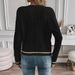 2025 Autumn/Winter New European And American Style Round Neck Buttoned Cable Knit Cardigan_ecoleips.com