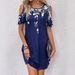 Aria Basics Aria Basics 2026 European And American Cross-border Women's Clothing Summer New Fashion Printed Round U-neck Off-shoulder_ecoleips.com