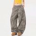 European And American Style Hot Girl Leopard Print Straight Jeans For Women 2025 New Mid-High Waist Loose Casual_ecoleips.com