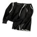 Women's Clothing New Fashion Casual Temperament Slim Suit Black Long Sleeve French Slit Waist Two piece Suit_ecoleips.com