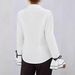Women's Clothing Spring New Solid Color Casual Ruffled Trumpet Sleeve Shirt Tops_ecoleips.com