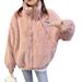 Oversized Fleece Jacket – Women’S Plush Sherpa Lined Coat (Pink, Beige) – S-Xl (80-160 Lbs) | Winter Fashion Outerwear_ecoleips.com