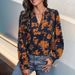 Verve 2025 Autumn Winter New Women's Commuter Style Long Sleeve Pullover Printed Shirt_ecoleips.com