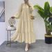 Women's Clothing New Solid Color Sleeve Long Dress_ecoleips.com