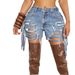Women's Clothing Hot Girl Summer New Women's High Waist Ripped Washed Personality Hole Tassel Short Hot Pants_ecoleips.com