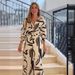 Women's Clothing commuting leisure color loose wide leg pants suit_ecoleips.com
