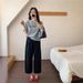 Women's Comfortable High Waist Straight Leg Cropped Pants In Soft Rayon-Cotton Blend - Lightweight And Breathable For Summer Casual Wear_ecoleips.com