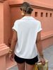 Women's Versatile Fashionable Embroidered Collared Shirt Short Sleeve Regular Fit Casual Elegant Top for Summer Spring/Autumn_ecoleips.com