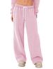 Women's Fleece Jogger Pants – High-Waisted Lounge Pants (Soft Brushed Interior, Elastic Cuffs, Oversized Fit)_ecoleips.com