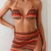 Women's Sexy Lace-Up Two-Piece Swimsuit Bikini Set New Style European And American Foreign Trade Swimwear_ecoleips.com