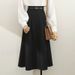 Medium Length Suit Pleated 2025 New High Waist Slim Skirt Pleated Long Skirt For Women_ecoleips.com