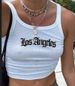 Cross-border E-commerce European And American Women's Clothing 2022 Summer New Style Los Angeles Letter Print Short_ecoleips.com