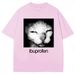 2026 Vintage Funny Ibuprofen Cat Meme Graphic T Shirt Women Humor Fashion T Shirts Oversized Casual Streetwear T-shirts Y2K Top_ecoleips.com