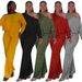 Women's Fashion Jumpsuit With Batwing Sleeves & Drawstring Waist – Oversized Boho Chic One-Piece Romper (Grey/Black/Red/Yellow/Army Green)_ecoleips.com