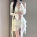 Elegant Slimming Sexy Bikini Set Pure Alluring Women's Swimwear for Vacations And Hot Springs_ecoleips.com